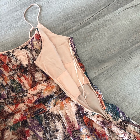 Maeve Anthropologie Floral Multicolor Midi Women's Dress Sz 12 - Picture 9 of 12